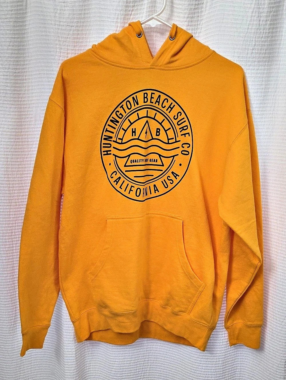 HSS Trilogy SWS Graphic Pullover Hoodie in Orange Size Medium NWT